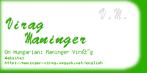 virag maninger business card